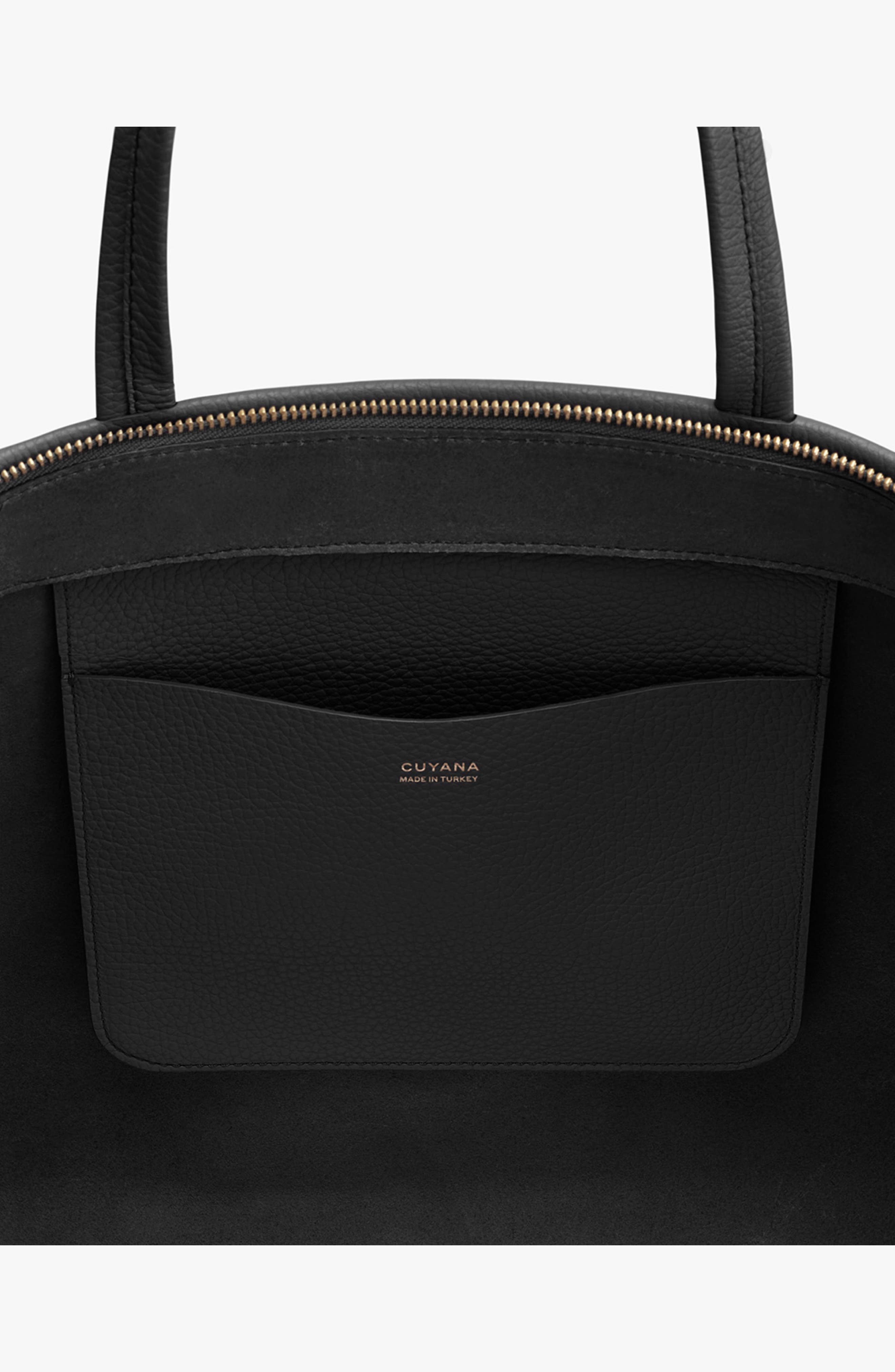 Cuyana Tall Easy Leather Zip Tote, Alternate, color, 