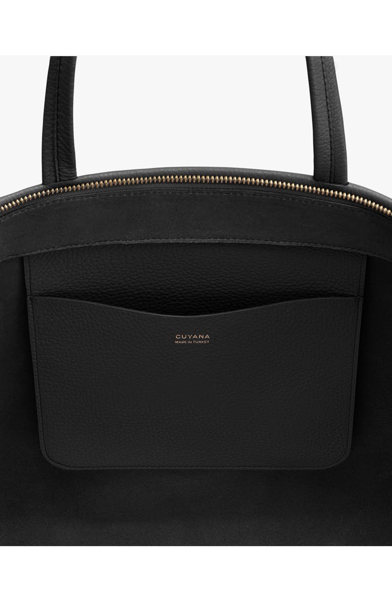 Cuyana Tall Easy Leather Zip Tote, Alternate, color,
