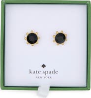 Kate Spade New York gold-tone bezel set crystal stud earrings