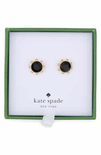 Kate Spade New York gold-tone bezel set crystal stud earrings