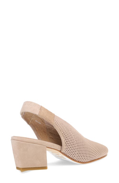 Eileen Fisher Vasa Block Heel Knit Slingback Pump In Blush