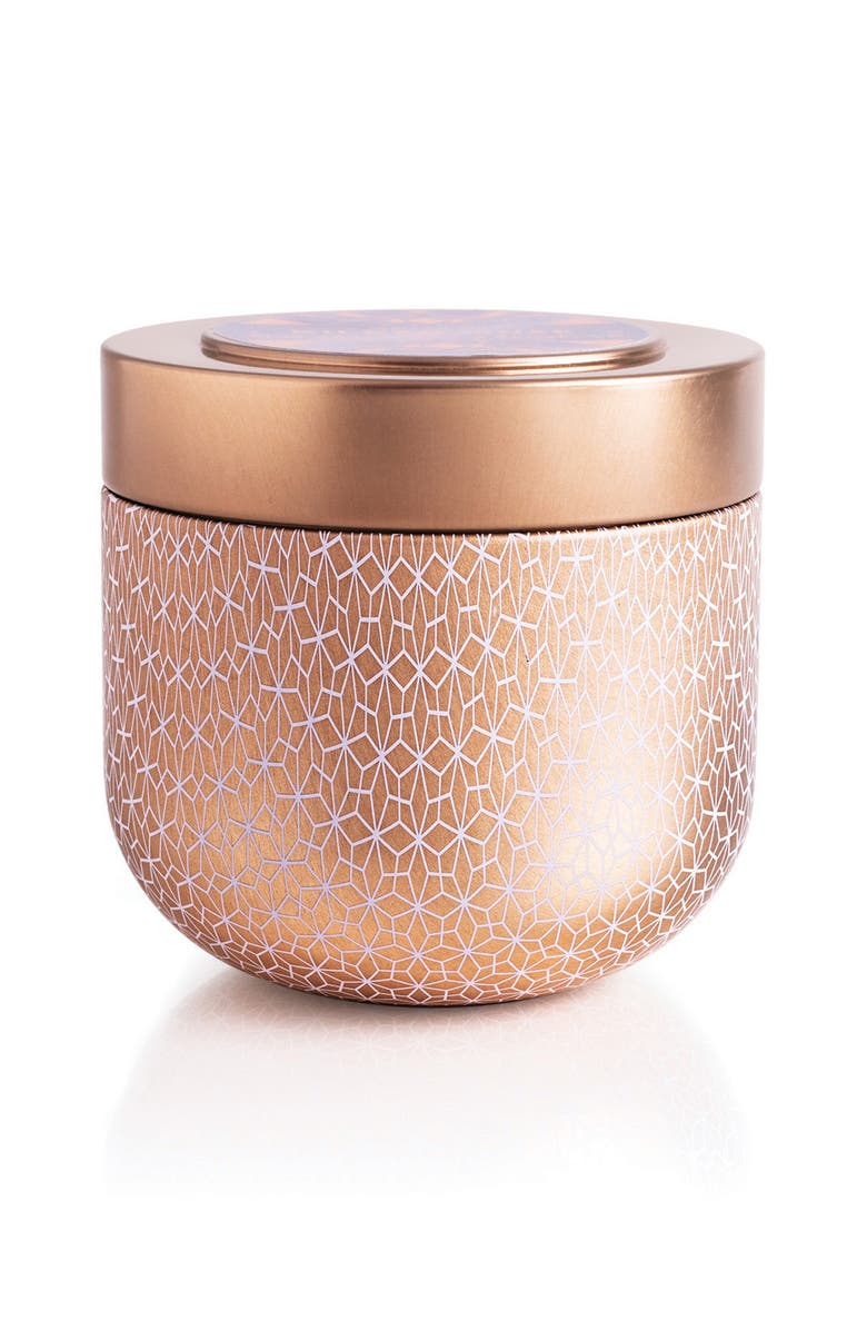 Capri Blue Pink Grapefruit & Prosecco Gilded Tin Candle, Main, color,