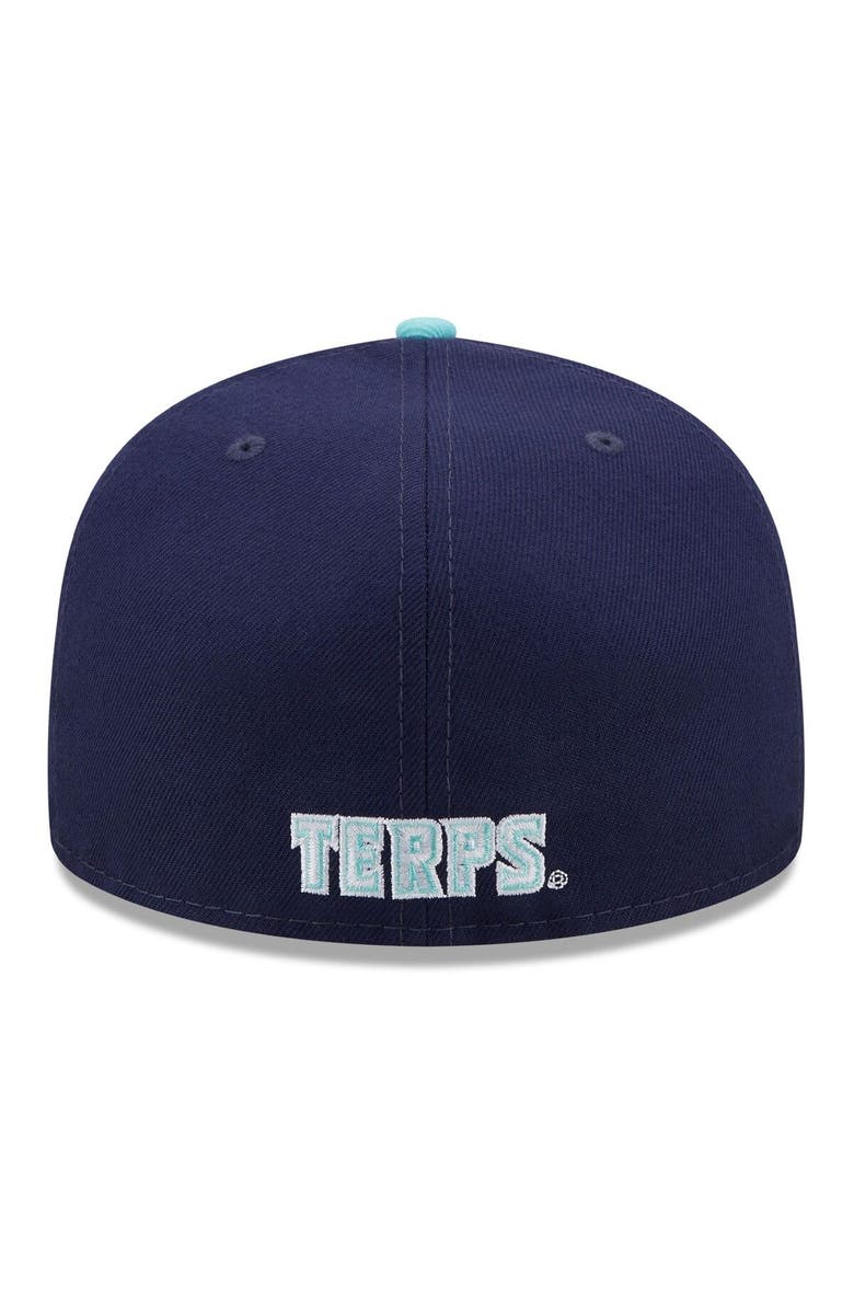 New Era Men's New Era Navy/Light Blue Maryland Terrapins 59FIFTY Fitted Hat, Alternate, color, Navy