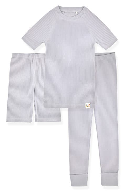 Stripe Fitted Three-Piece Pajamas (Baby)