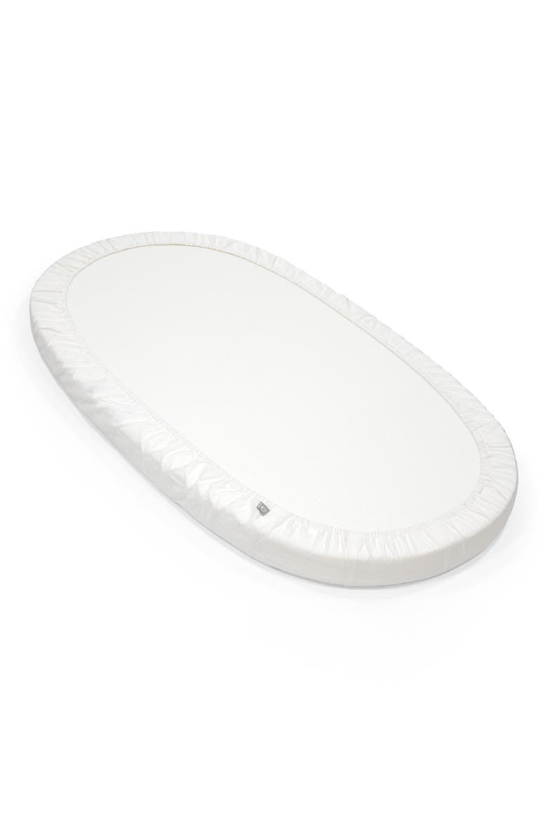 Sleepi Bed Organic Cotton Fitted Sheet, Alternate, color, WHITE