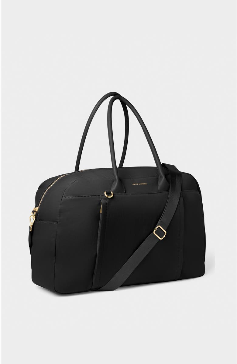 Katie Loxton Nylon-Luxe Weekend Bag, Alternate, color, Black