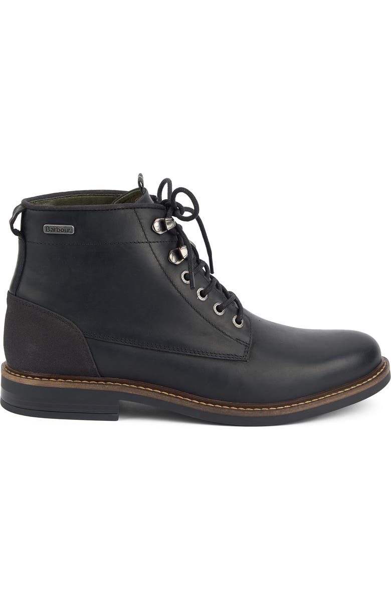 Barbour Deckham Plain Toe Boot, Alternate, color, Black