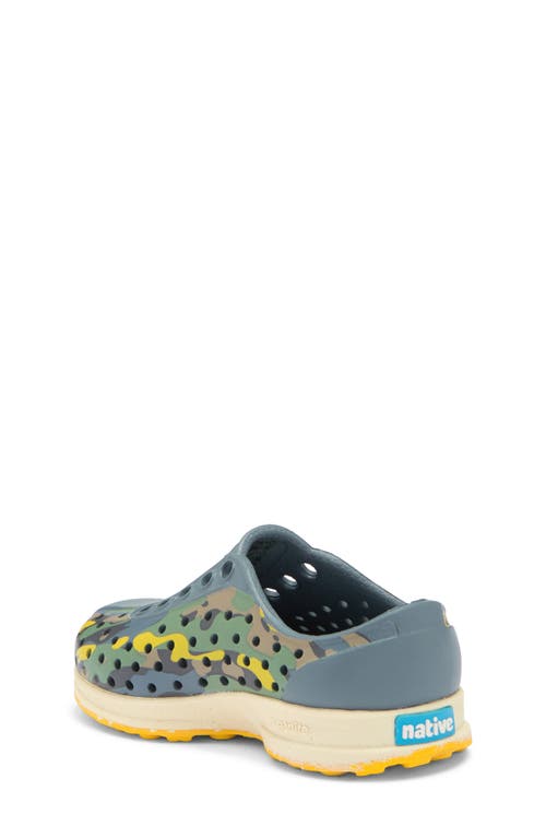Native Shoes Robbie Floral Water Friendly Perforated Slip-on In Gray
