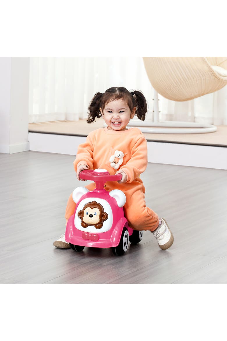 Push & Ride Racer Ride On Vehicle, Pink, Alternate, color, Multicolored