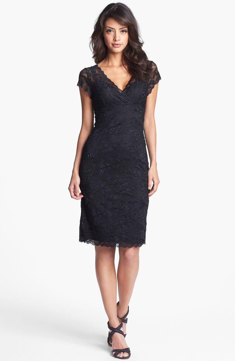 Marina Tiered Lace Dress, Alternate, color, 
