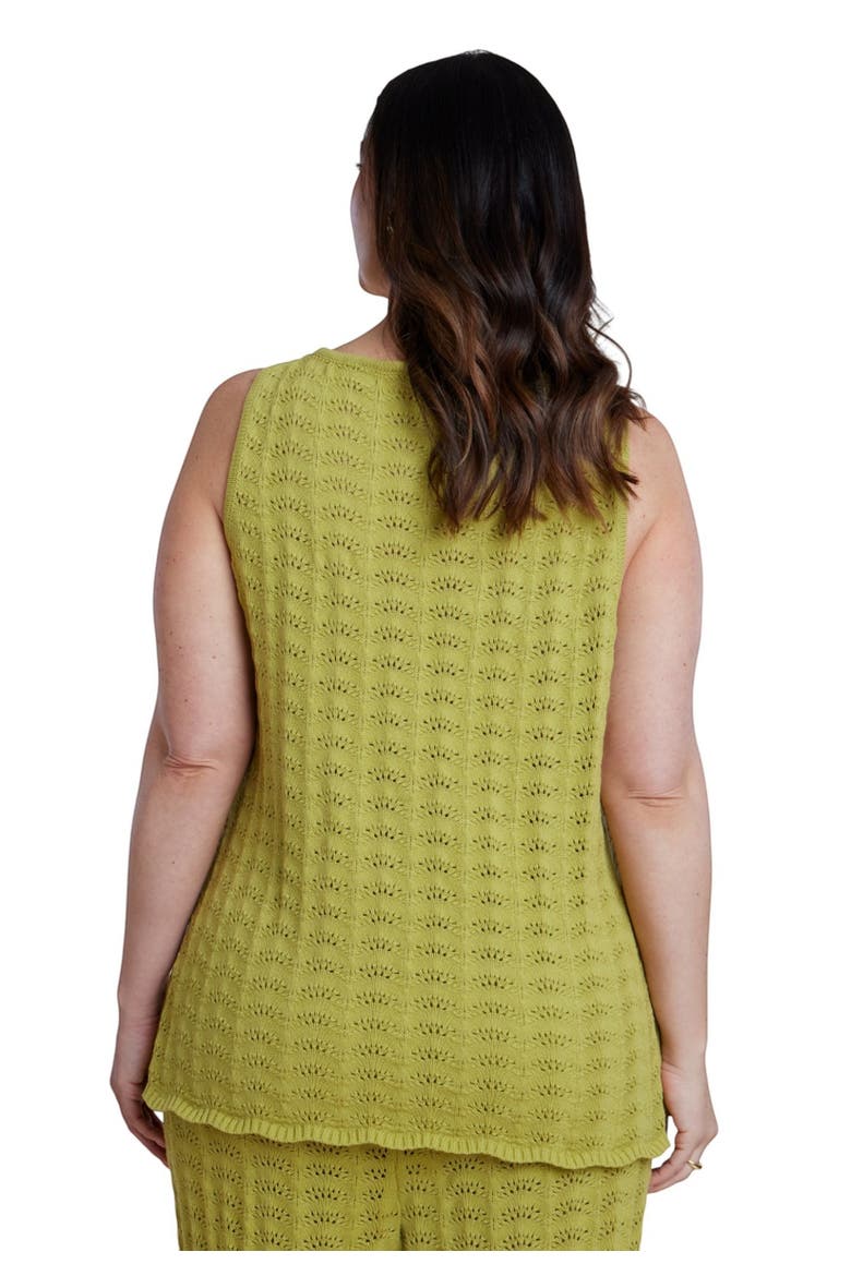 Pointelle Stitch Sweater Vest, Alternate, color, LENTIL SPROUT