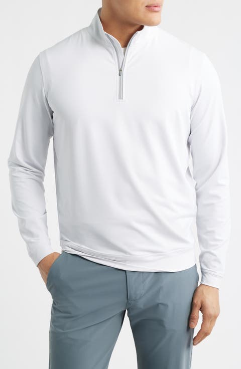 Perth Basketweave Quarter Zip Performance Sweatshirt