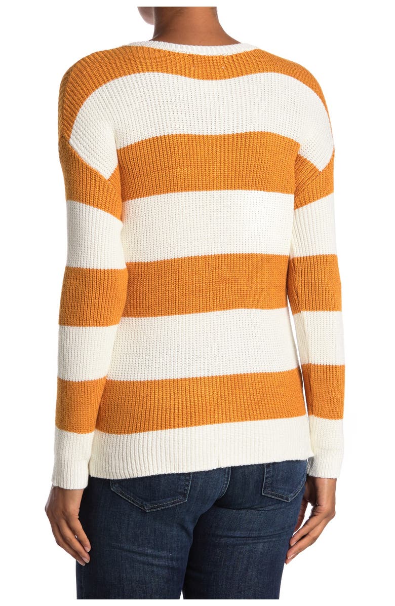 FOR THE REPUBLIC Long Sleeve Crew Neck Striped Sweater, Alternate, color,