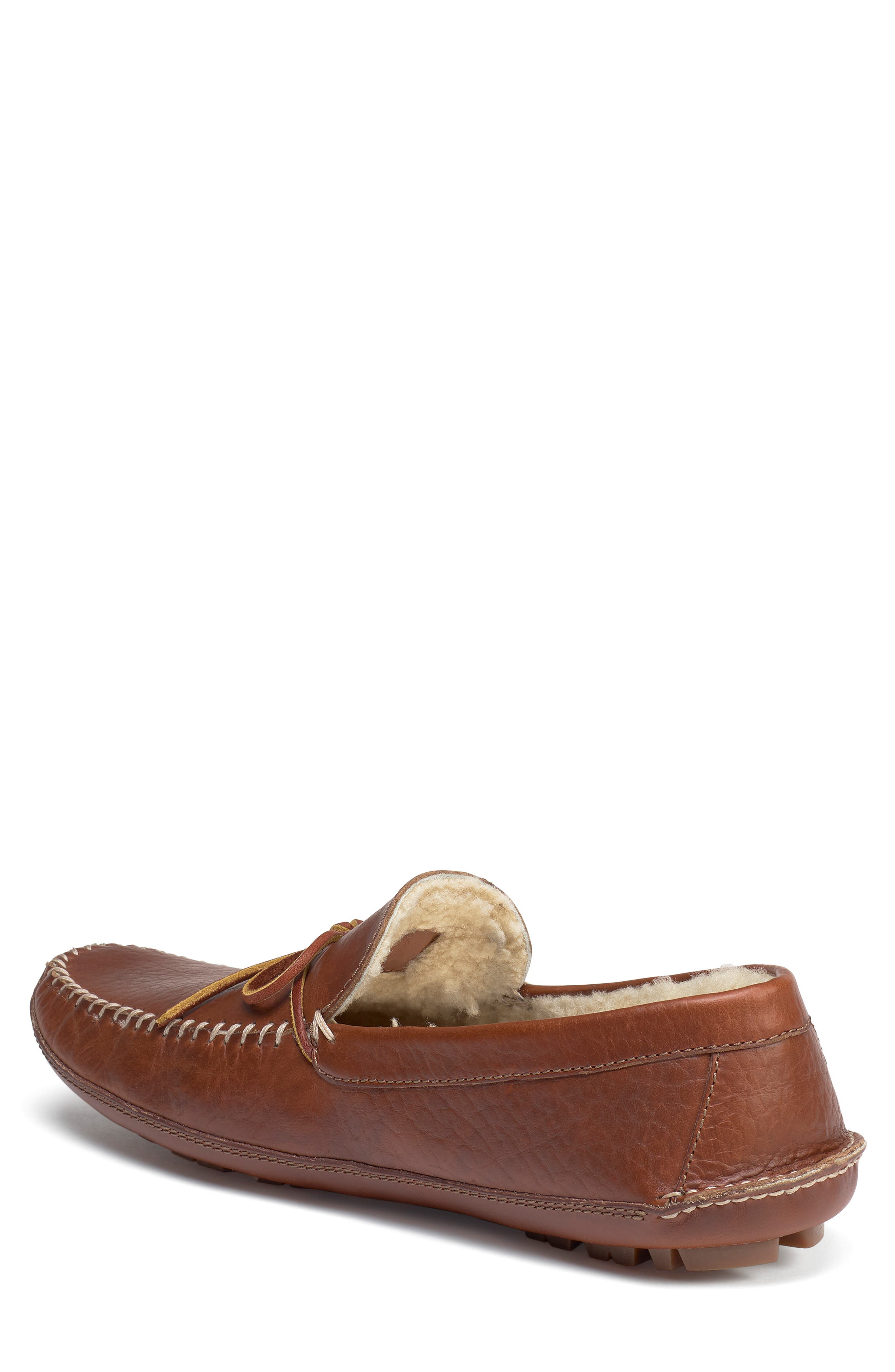 'Polson' Slipper, Alternate, color, TAN LEATHER/ SHEARLING
