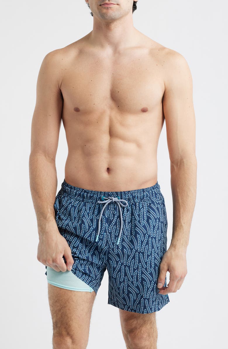 Tommy Bahama Naples Floating Vines 6-Inch Swim Trunks, Alternate, color, Insignia Blue