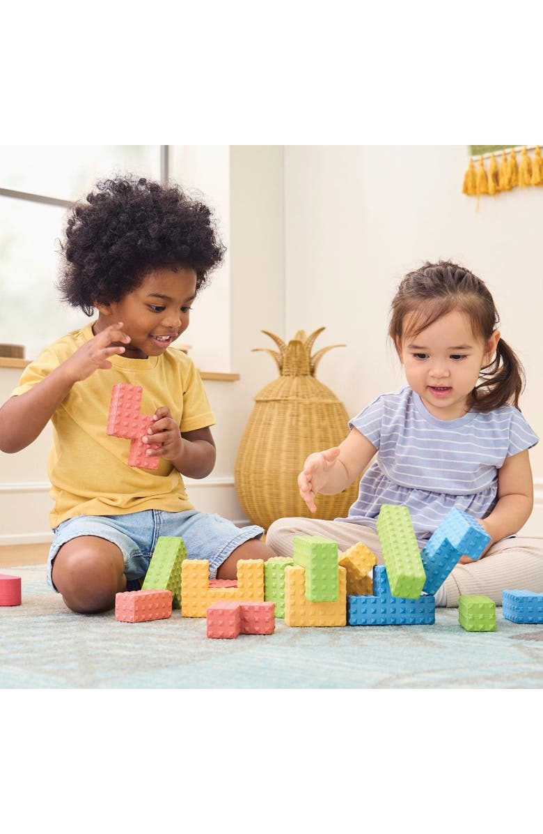 Kaplan Early Learning Company Textured Puzzle Blocks - 36 Pieces, Alternate, color, 
