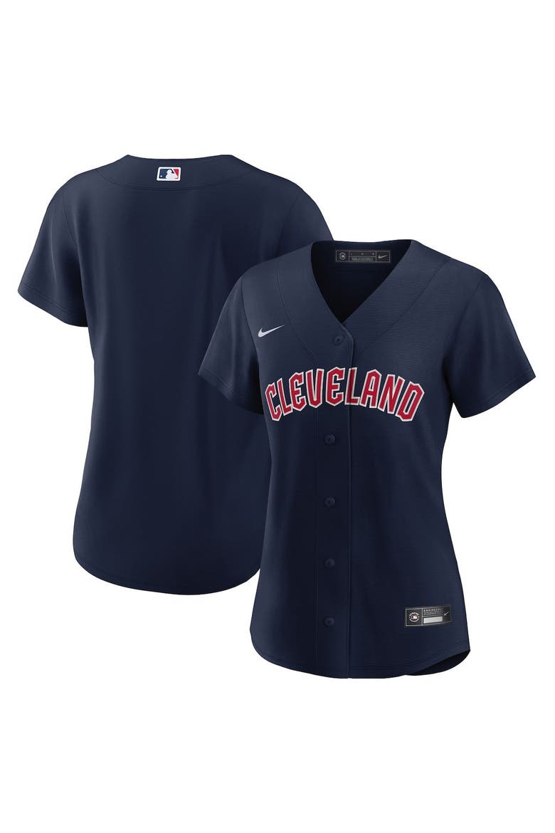 Women's Nike Navy Cleveland Guardians Alternate Official Replica Jersey, Alternate, color, Navy