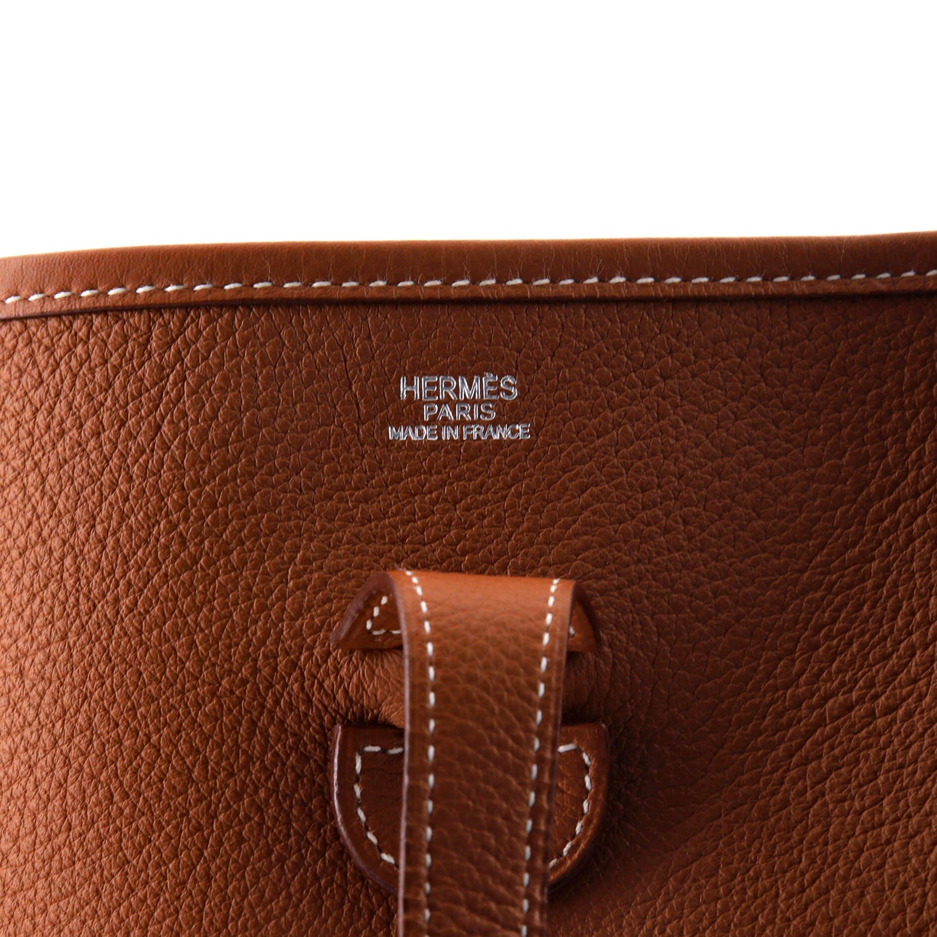 Pre-Owned Hermes Evelyne Bag Gen III Clemence PM, Alternate, color, Gold