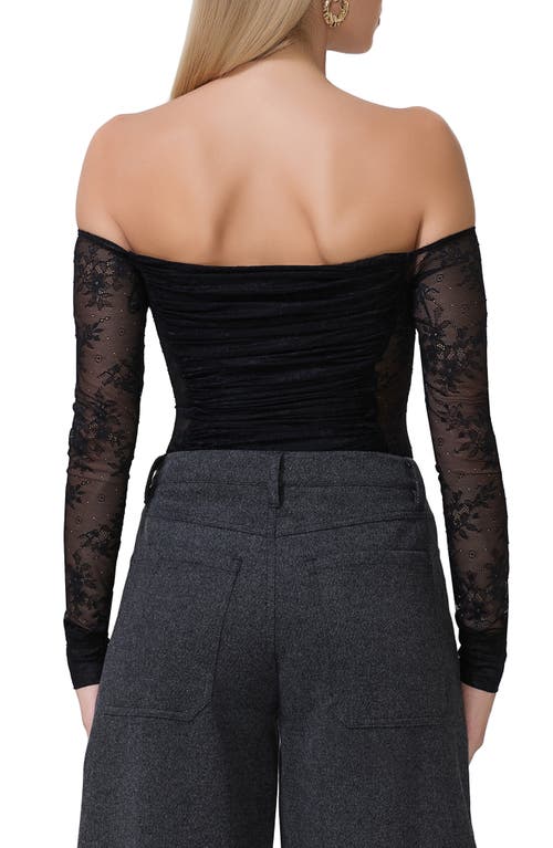 AFRM AFRM ODILLA LACE INSET OFF THE SHOULDER TOP 