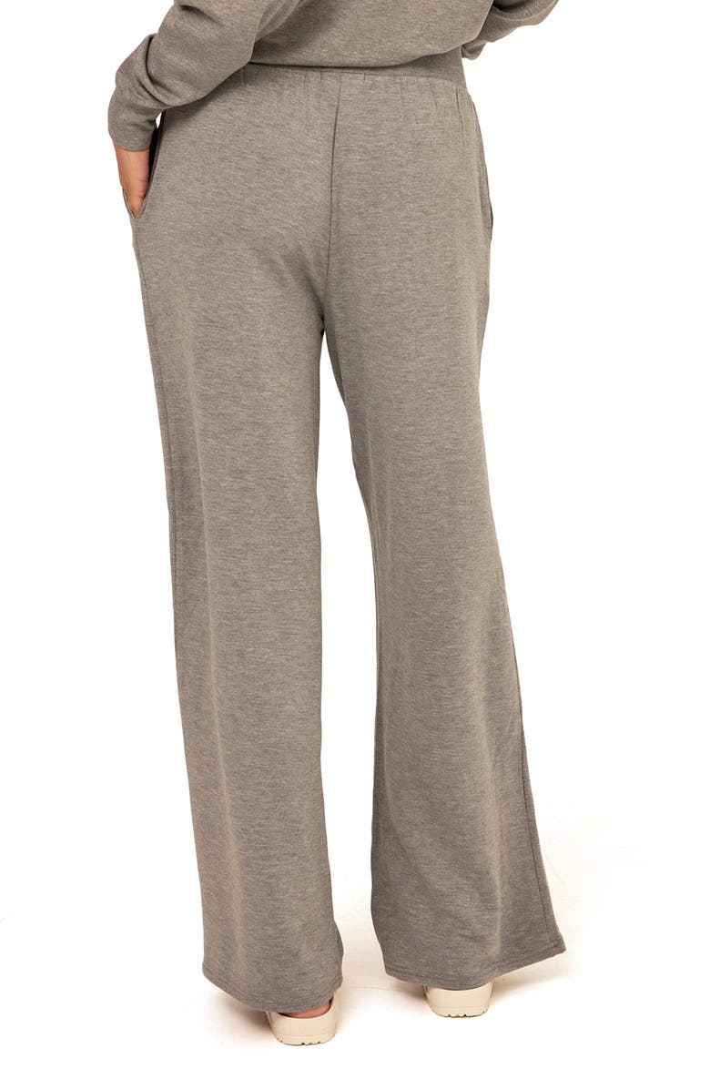 Threads 4 Thought Esmeralda Feather Wide Leg Pants, Alternate, color, Heather Grey