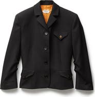Versace Wool Grain de Poudre Informal Jacket