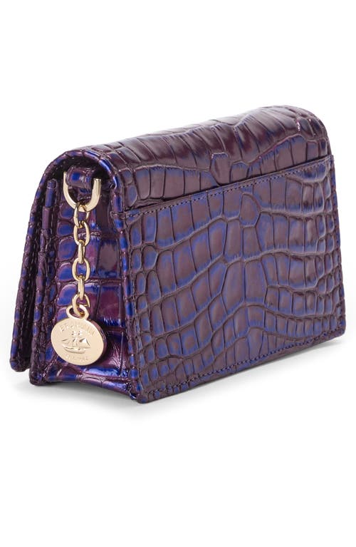 Brahmin Minuette Convertible Leather Crossbody Bag In Purple