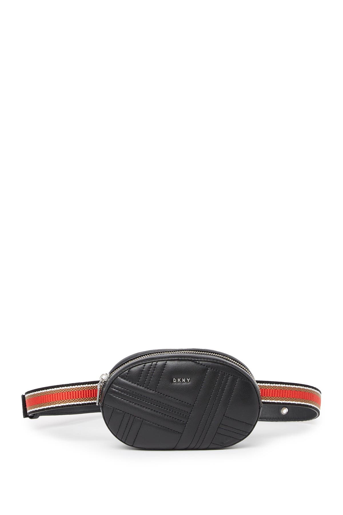DKNY Allen Leather Belt Bag, Main, color, 