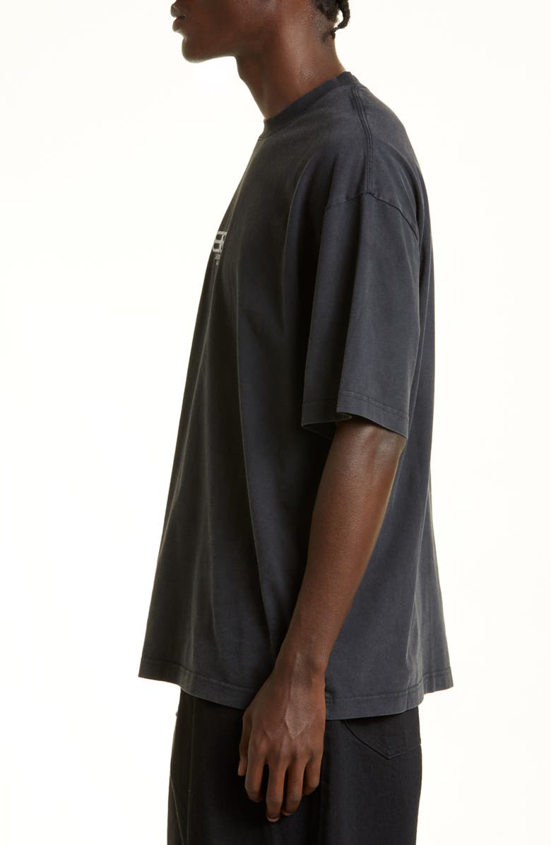 Balenciaga Men's License Logo Cotton T-Shirt, Alternate, color, 