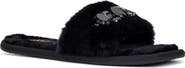 TORGEIS Isabella Embellished Faux Fur Slipper