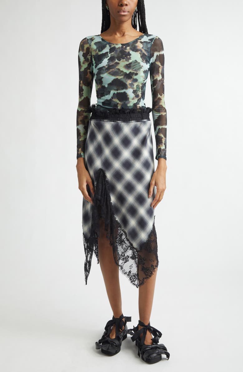 Collina Strada Women's Cardio Floral Print Gold Lamé Top, Alternate, color, Snow Leopard