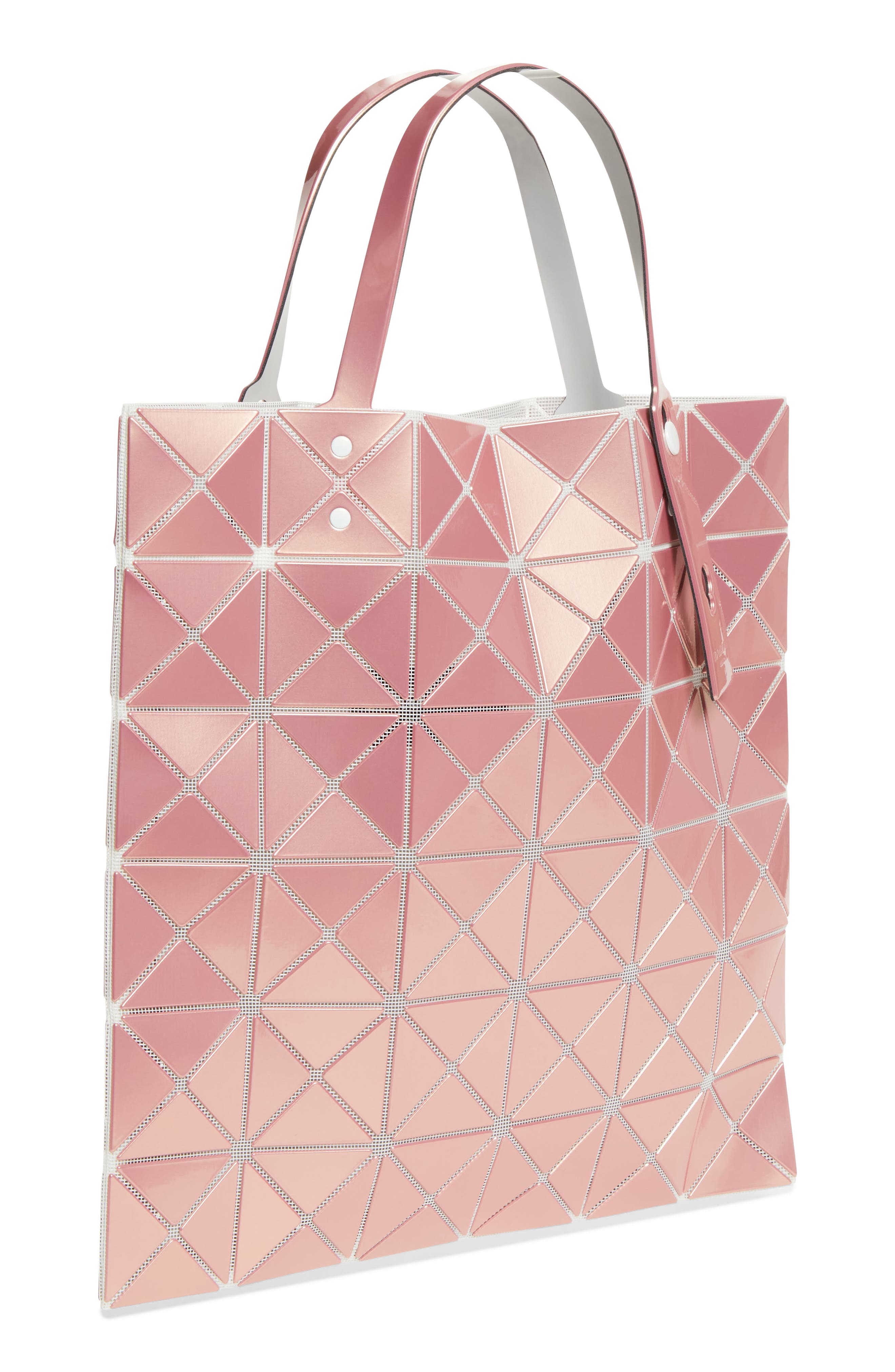 Lucent Metallic Tote, Alternate, color, PINK SALT