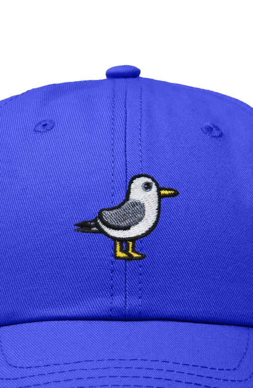 Dalix Seagull Embroidered Everyday Cap In Royal Blue