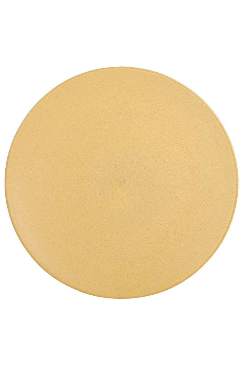Capetown Reactive Glaze Round Stoneware Dinnerware, Black, Yellow, Orange, Alternate, color, Multicolors