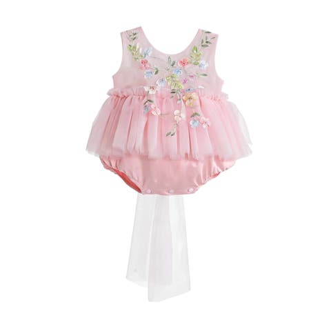Fosella Floral Tulle Romper