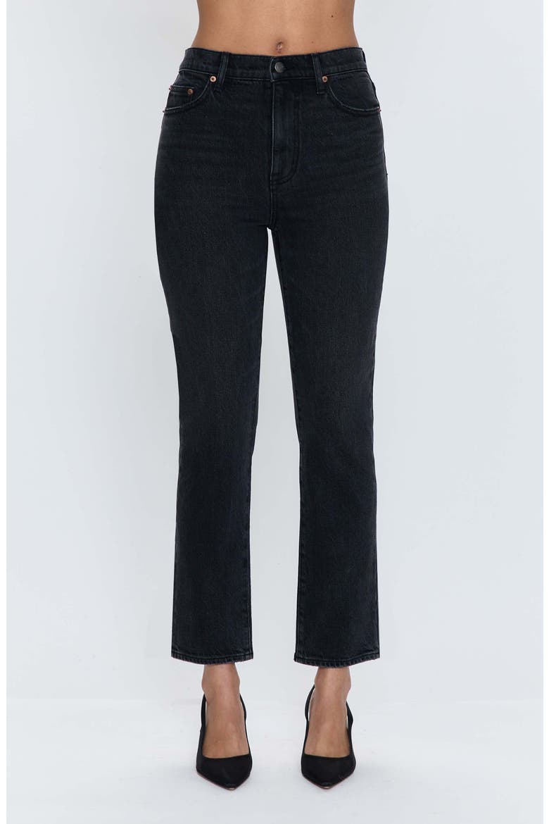 Bri High Waist Ankle Straight Leg Jeans, Main, color, OVERCAST