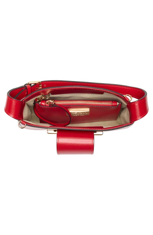 Valentino By Mario Valentino Kai Super Vlogo Shoulder Bag In Red