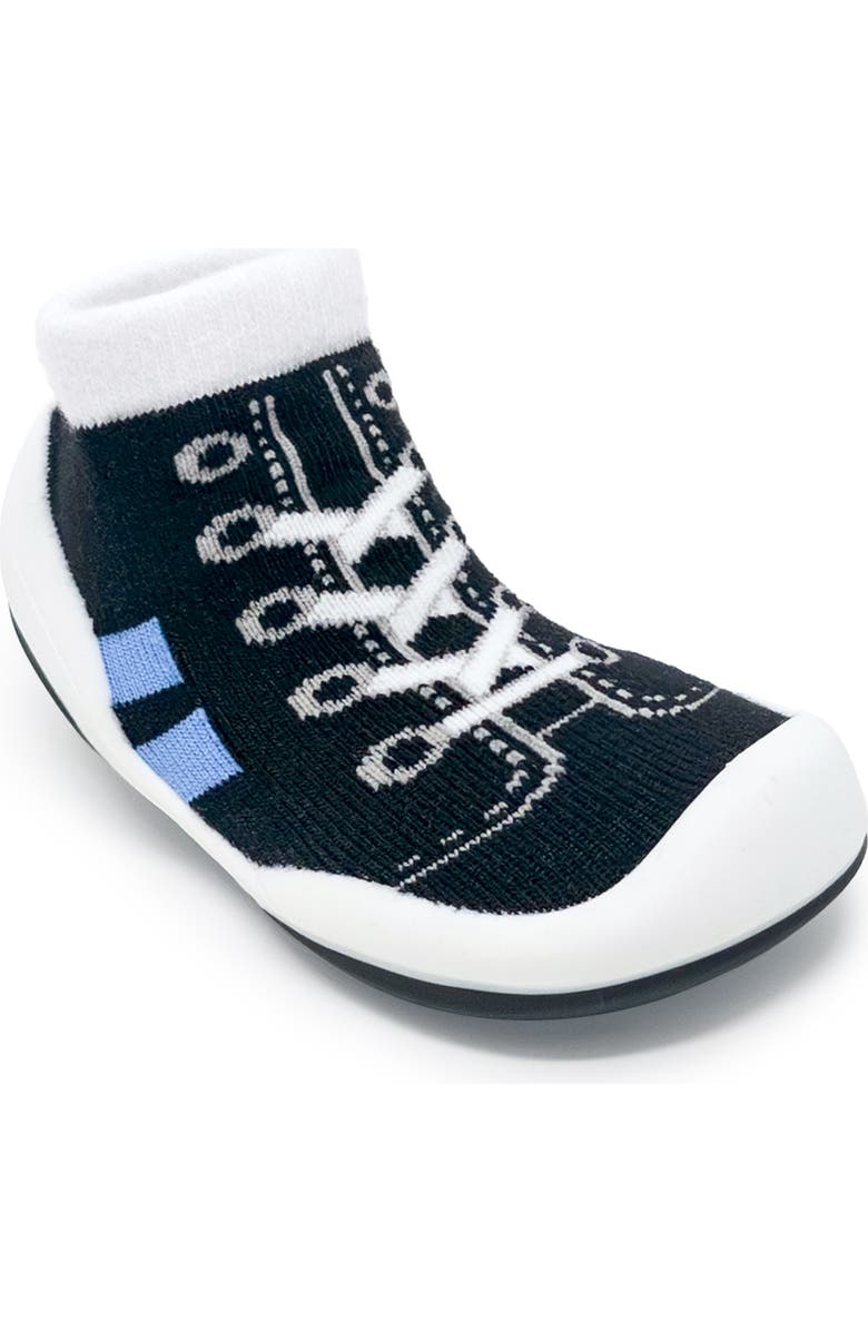 Komuello Toddler Sock Shoes Runner - Brown, Alternate, color, Black