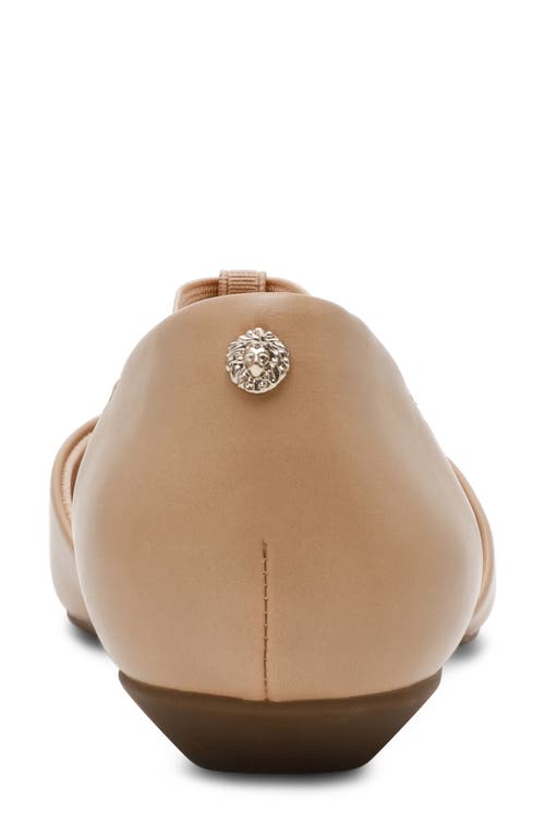 Anne Klein Okorie T-strap Flat In Biscotti Nappa