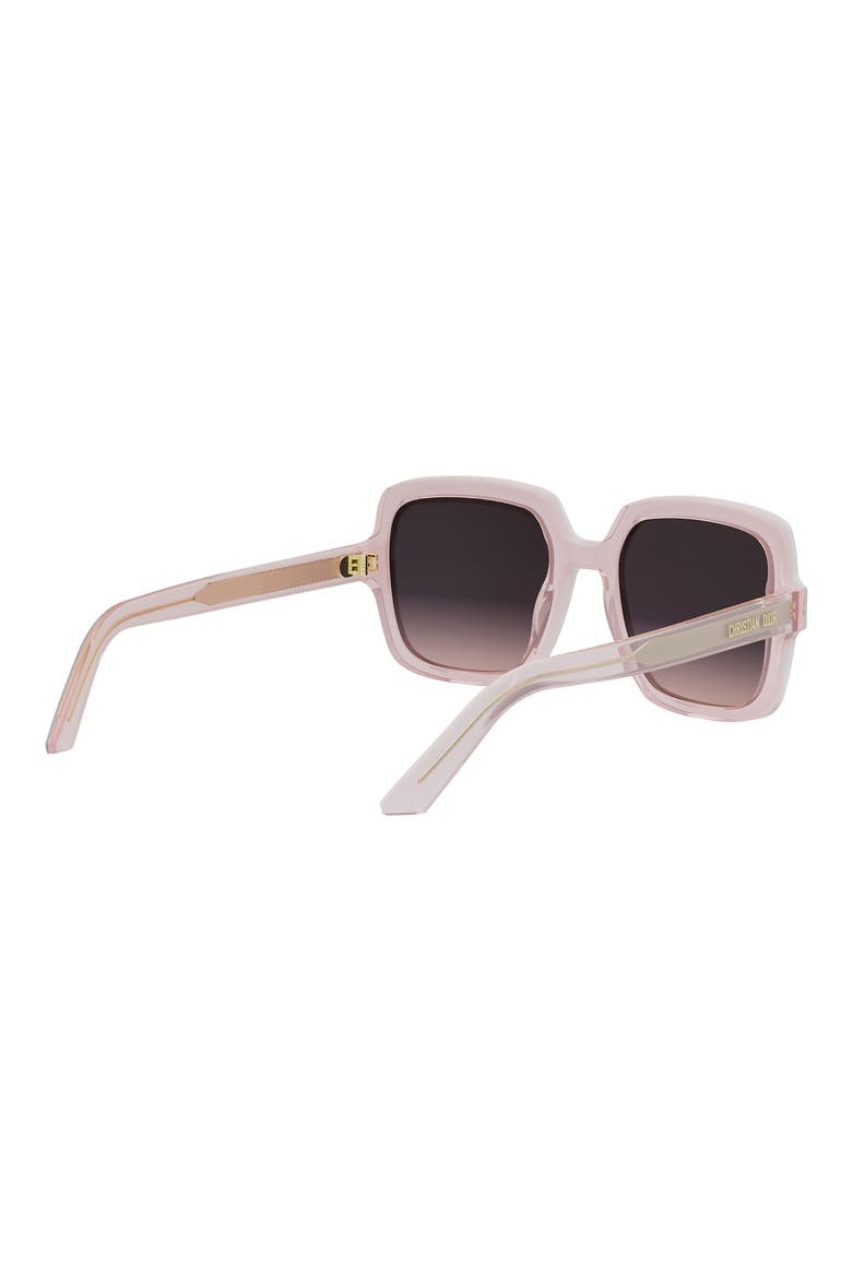 'DiorMidnight S4I 54mm Square Sunglasses, Alternate, color, GREY/ OTHER / GRADIENT BLUE