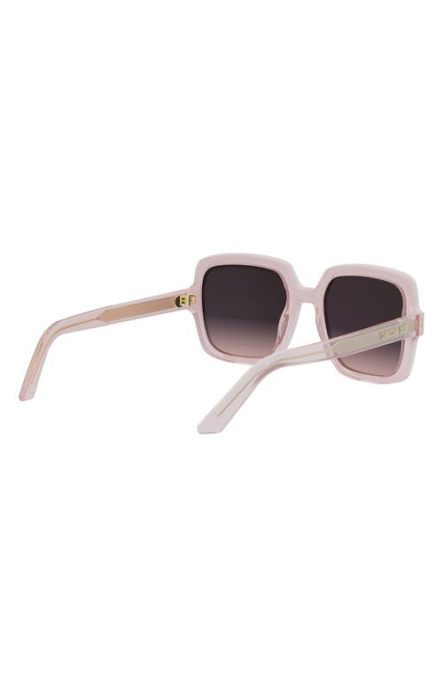Dior Midnight S4i Square Sunglasses In Grey/other/gradient Blue
