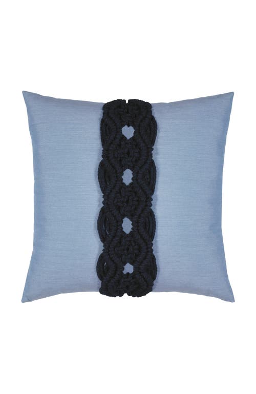 Elaine Smith Palomar Handknotted Macrame Indoor & Outdoor Woven Accent Pillow