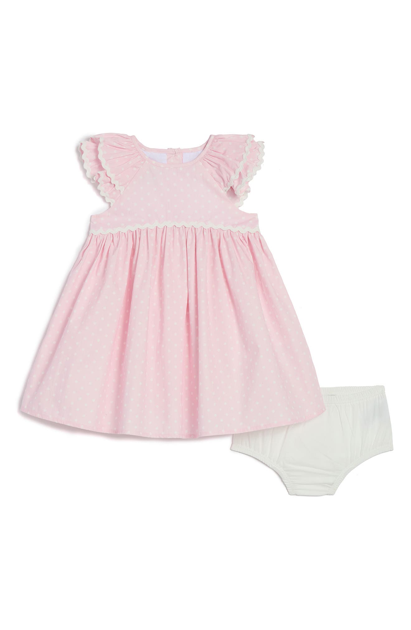 Pippa & Julie Dahlia Dot Dress & Bloomers Set