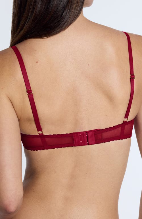 Pepper Signature Unlined Demi Bra In Red