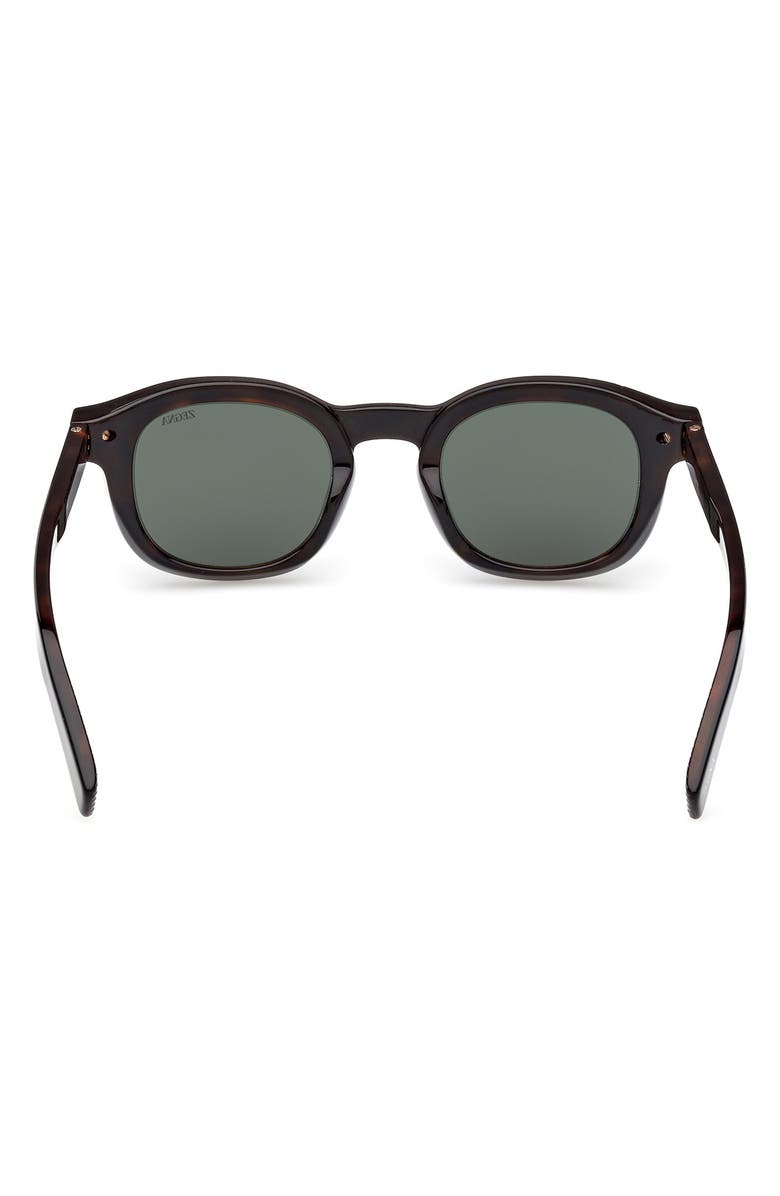 ZEGNA 47mm Round Sunglasses, Alternate, color, 