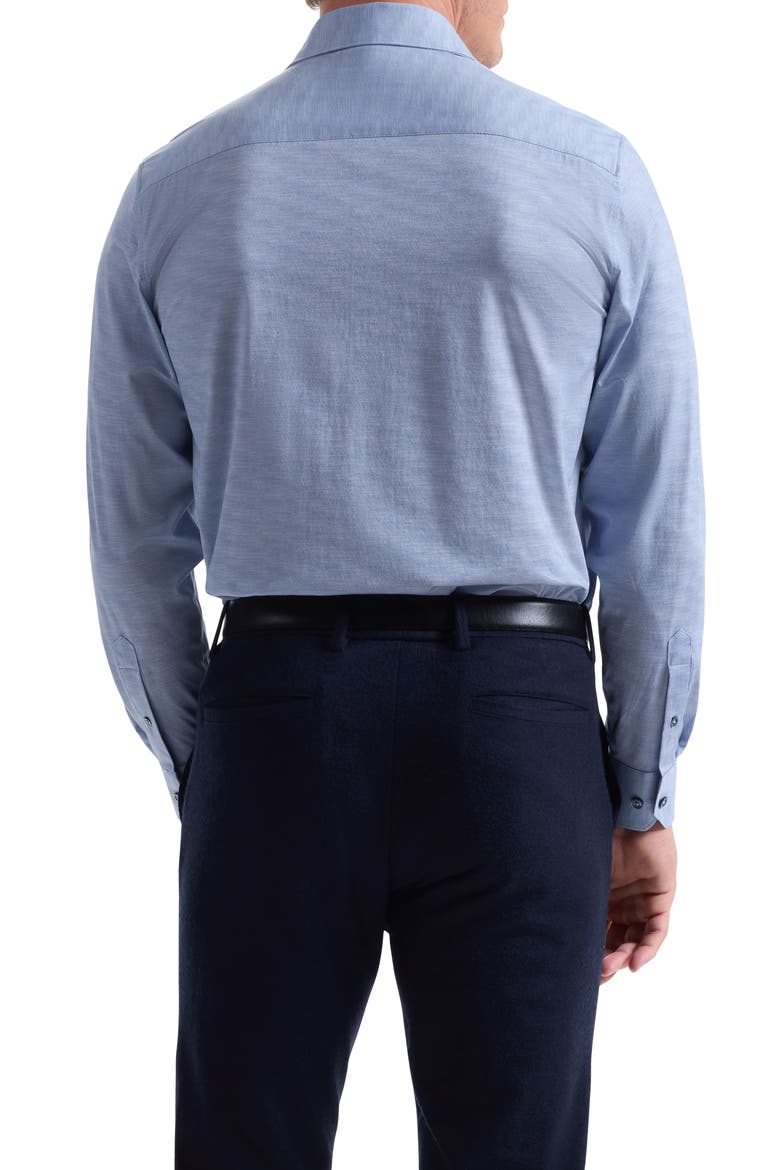 James OoohCotton® Herringbone Button-Up Shirt, Alternate, color, ICE