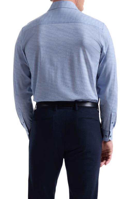 Bugatchi James Ooohcotton® Herringbone Button-up Shirt In White