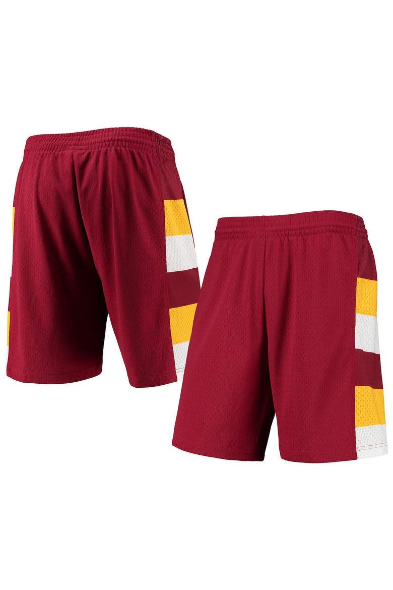 Men's Mitchell & Ness Wine Cleveland Cavaliers 1979-80 Hardwood Classics Swingman Shorts, Alternate, color, Red