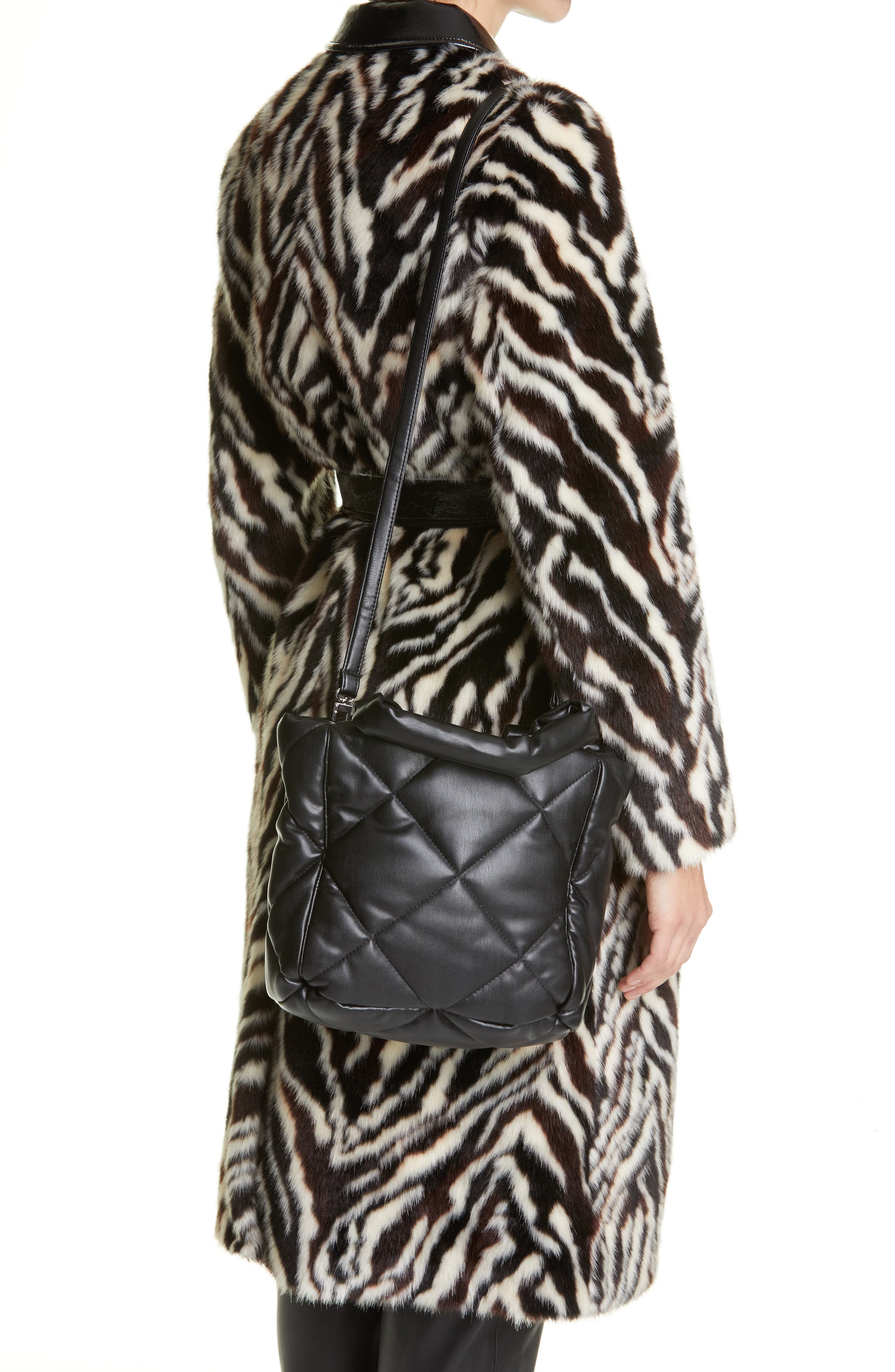 Stand Studio Small Rosanne Quilted Faux Leather Top Handle Bag, Alternate, color, 