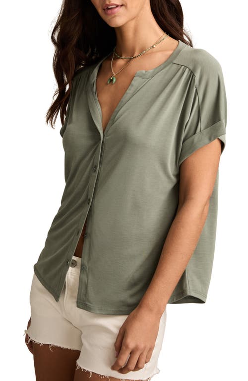 Lucky Brand Sandwash Button-up Shirt In Gold