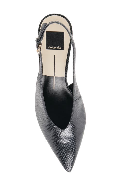 Dolce Vita Alenna Slingback Pointed Toe Kitten Heel Pump In Black